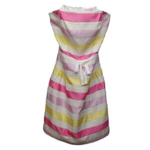 Lilly Pulitzer Silk Blend Dress Jordan Strapless  Sparkle Pink Corded Sz 4 NEW